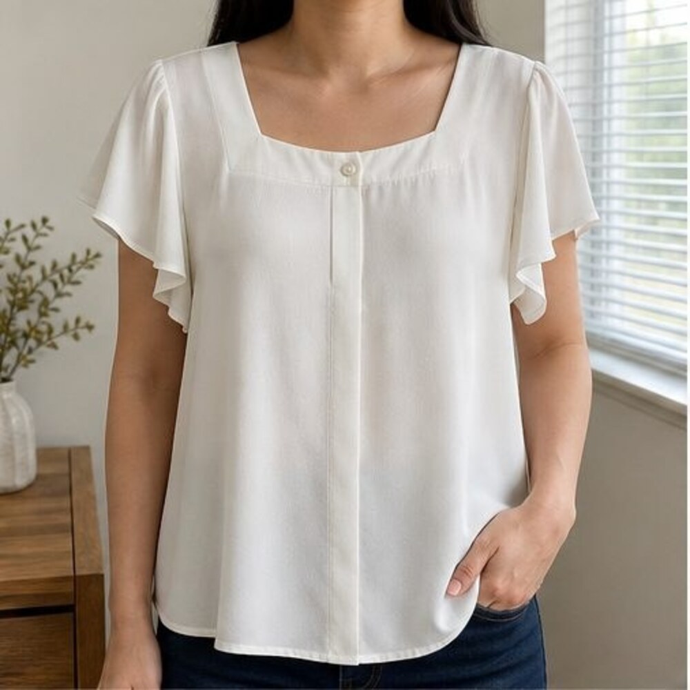 Ivory Tunic Blouse - Picture 2 of 6